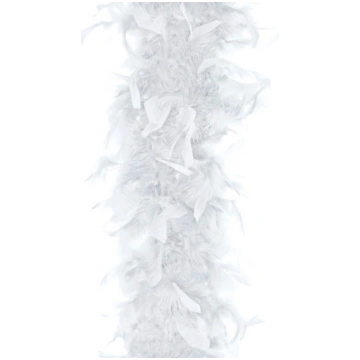 Spalvu boa, balta, 180 cm, 1 gab