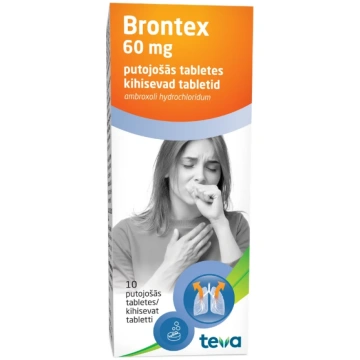 Brontex 60 mg, 10 putojošās tabletes