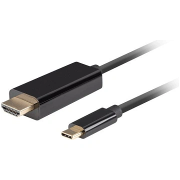 Lanberg USB-C(M)-HDMI(M) CABLE 1M 4K 60HZ BLACK ( 