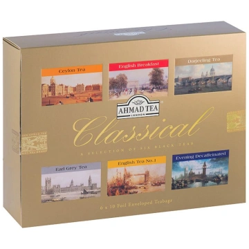 Tēju izlase AHMAD CLASSICAL SELECTION, 60 maisiņi 