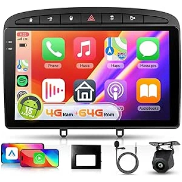 Hodozzy Carplay auto radio Peugeot 308/408 2007-20