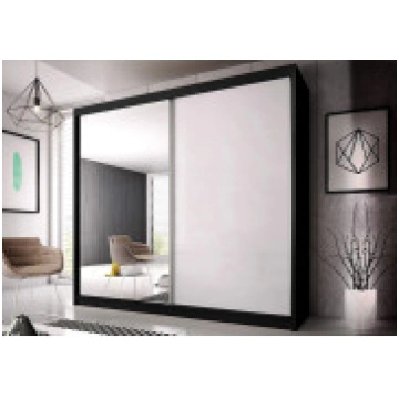 Skapis ar bīdāmām durvīm MULTI 35a (203 cm) melns 