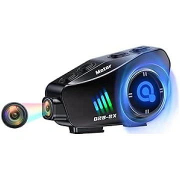 Motociklu ķiveres austiņas Bluetooth ar 1080P kame