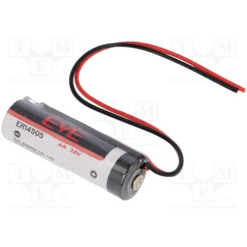 Battery: lithium; 14505; 3.6V; 2700mAh; non-rechar