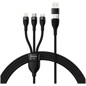 Kabelis Baseus USB+Type C+Lightning+ micro USB 100