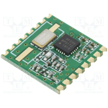Module: RF; FM transceiver; FSK; 868MHz; SPI; -121