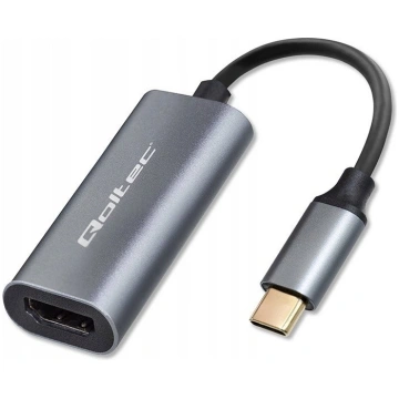 Qoltec Adapter USB C to HDMI 4K 60Hz 32AWG 0.17m (