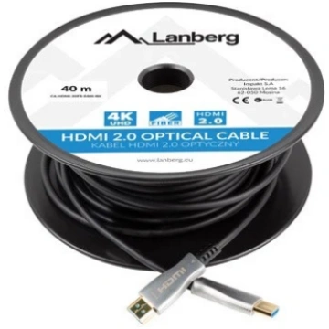 Lanberg CA-HDMI-20FB-0400-BK optical cable HDMI M/