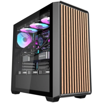 Darkflash DS900WD computer case (black) + 4 fans