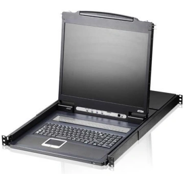 Aten 8-Port 19"" LCD KVM Switch with Swiss/German 