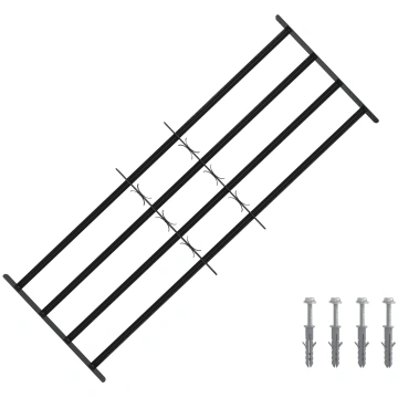 Drošības restes logiem ar 4 šķērsbāriem 3 pcs 93-1