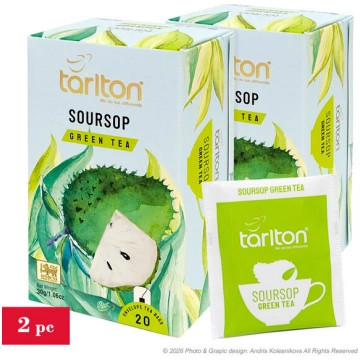 Zaļā tēja Soursop (Graviola, Guanaban), paciņās (p
