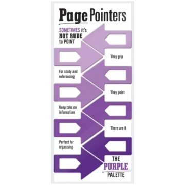 Page Pointers Page Markers - Purple Bookshop