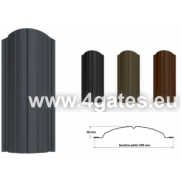 Metāla žoga dēlis/štaketa AIJA - Garums: 1500 mm -