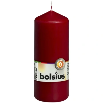 Cilindra svece BOLSIUS 150x58 mm, bordo