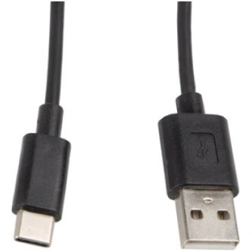 LANBERG USB kabelis 2.0 TYPE-C(M)-AM 1M, melns