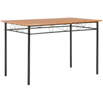 vidaXL virtuves galds, brūns, 120x70x75 cm, MDF, R