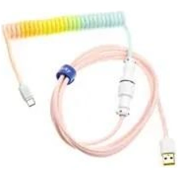 Ducky Premicord Cotton Candy Coiled Cable, USB Typ