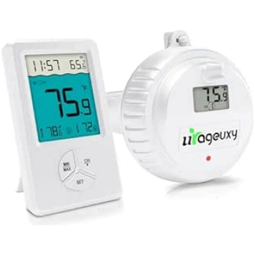 Urageuxy Wireless Pool Thermometer, Wireless Float