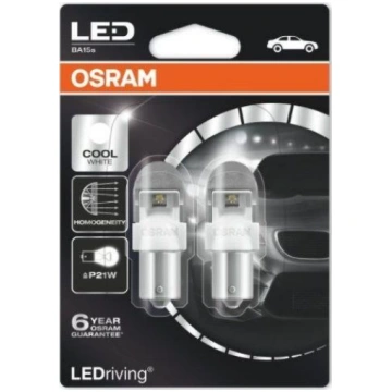 OSRAM LED spuldze 2W 12V BA15S 5XBLI2 4K (OS-7556C