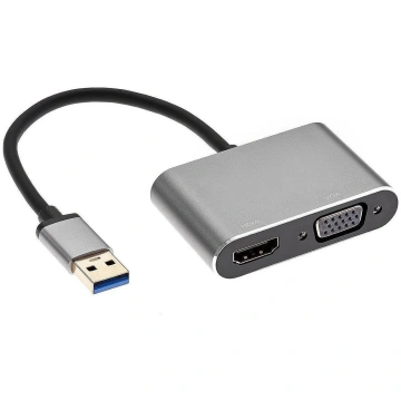 RoGer DrongDisplay Adapteris USB to VGA/HDMI + Aud