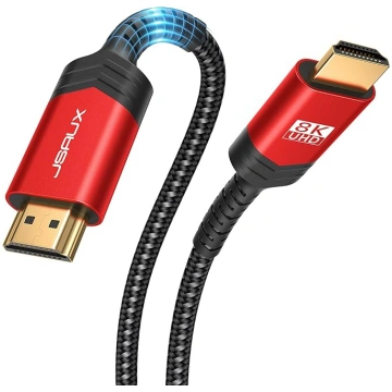 JSAUX HDMI kabelis 15 metri, garš optiskās šķiedra