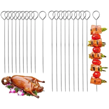 20 gabali Barbecue Skewers 304 nerūsējošā tērauda