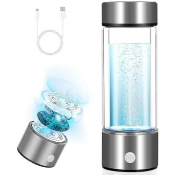 Ūdeņraža ūdens pudele, 450 ml USB uzlādējama ūdeņr
