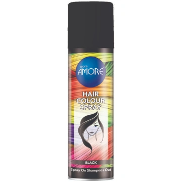 SORA AMORE Tonējošs matu sprejs, Black, 150 ml
