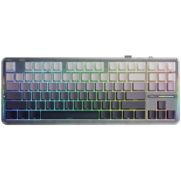 Aula Tastatūras blīve f87 gradienta pelēka kosmosa