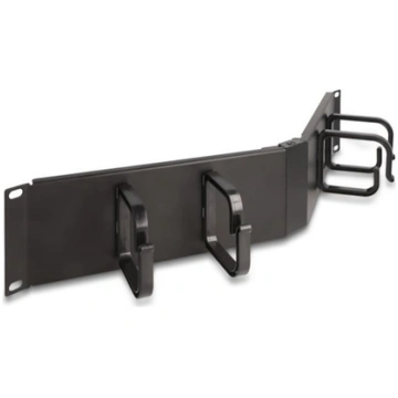 Delock 19″ Cable Management Routing Panel with 4 h