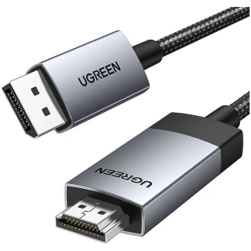 Ugreen „DisplayPort“ – HDMI kabelis, 2 m, pelēkā k