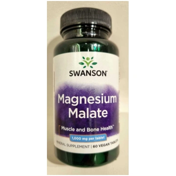SWANSON Magnija malāts Magnesium malate 1000mg tab