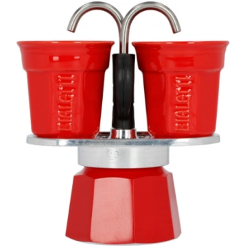 Bialetti Mini Express coffee machine red 2tz + 2 c