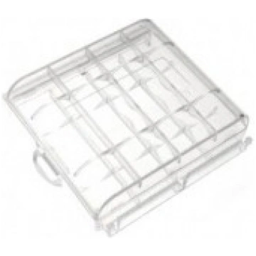 4x AA AAA Box Case Holder Transparent, caurspīdīga