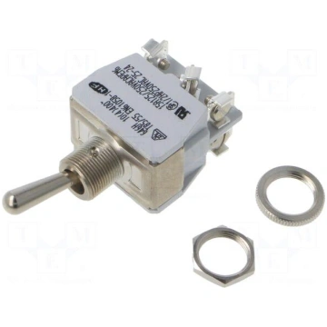 Switch: toggle | Pos: 2 | DPDT | ON-ON | 15A/250VA