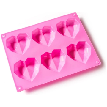 Silikona mafinu cepšanas forma - 3D Sirdis