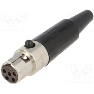 AG5F; Plug; XLR mini; female; PIN: 5; for cable; s