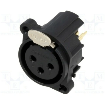 Connector: XLR; socket; female; 6A; 133V; PIN: 3; 
