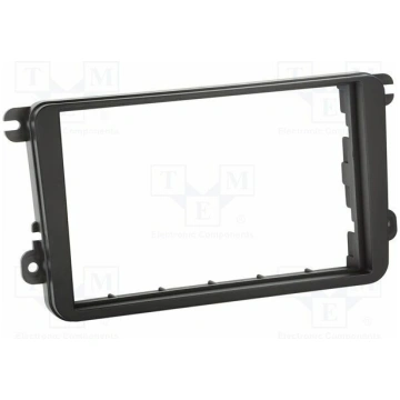 Radio frame; Seat,VW,Škoda; 2 DIN; black | RAM-40.
