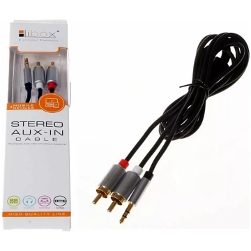 Audio kabelis LIBOX LB0092 — 3,5 mm stereojack uz 