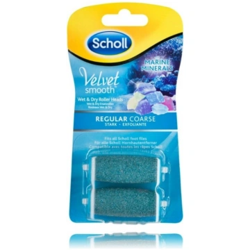 Scholl Velvet Smooth pēdu vīles uzgaļi ar jūras mi