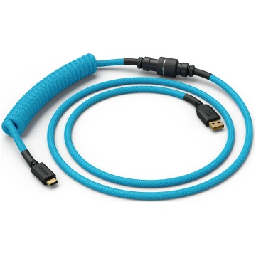 Glorious Coiled Cable Electric Blue USB-C auf USB-