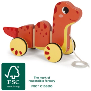 Velkama rotaļlieta "Dino", Pull-Along Toy "Dino" S