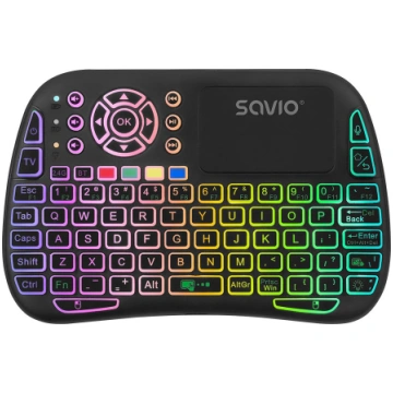 SAVIO KW-04 Backlit wireless keyboard RGB BT + 2.4