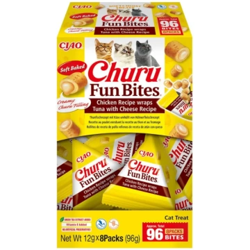 CHURU FUN Bites kārums kaķiem vistas rullīši ar tu