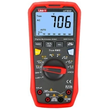 Digitālais multimetrs, 1000V DC/AC, 20A DC/AC, 60M