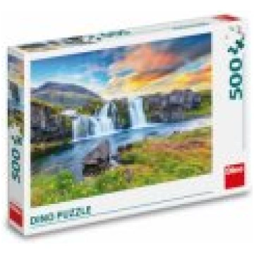 Dino Dino Puzzle 500 pc Icelandic Waterfalls Puzle