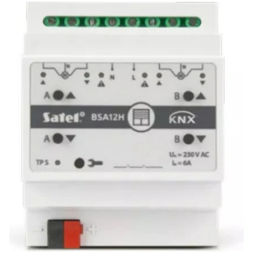 Žalūziju aktuators SATEL KNX 2-kanālu 230V AC, mod
