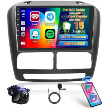 Roinvou 2+64G auto radio Fiat Doblo 2010-2015/Opel